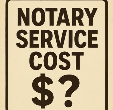 Notary Service Cost