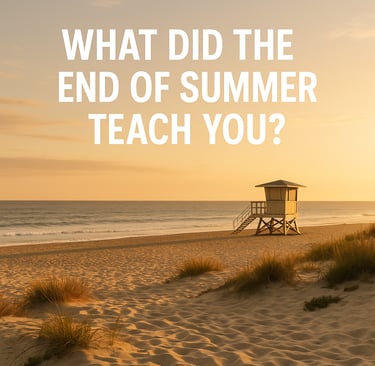 a lifeguarder is shown with the words what did the end of summer teach