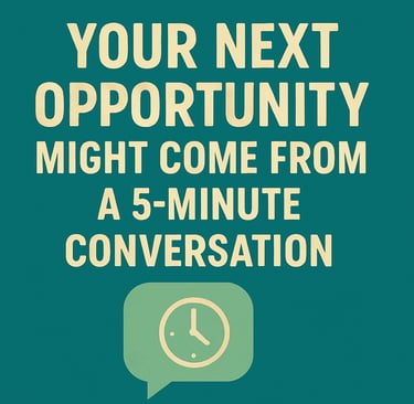 a poster with a clock and a speech bubble
