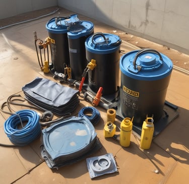 Freshly renovated building facade showcasing smooth plaster and clean paintwork under bright sunlight.