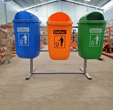 Tempat Sampah Dalton Deret 3 x 50 Liter