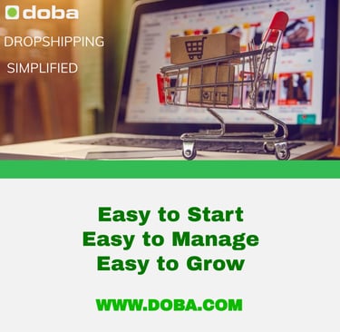 Doba Dropshipping simplified with a Shopping Cart
