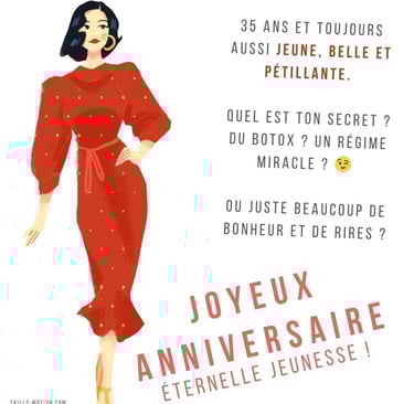 image joyeux anniversaire humour femme de 35 ans