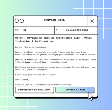 Modele de mail convocation a une formation