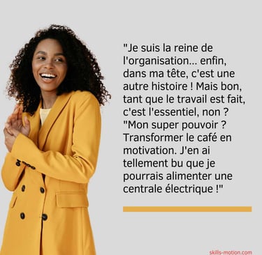 Se décrire avec humour : exemples pour une femme