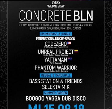 Concrete Berlin @ Club Cassiopeia - Berlin, Germany