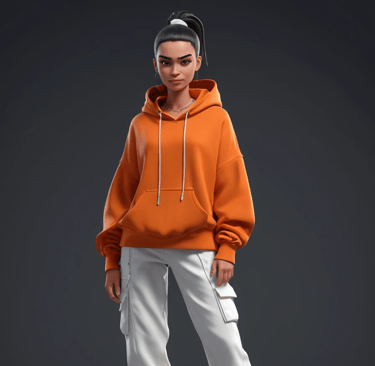 Cyber Style 3d Girl Model