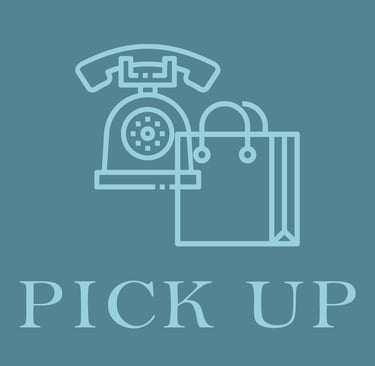 An icon of a phone and shopping bag
