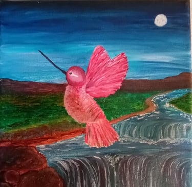 Night Flyer (painting) Kylee Nicole Smith