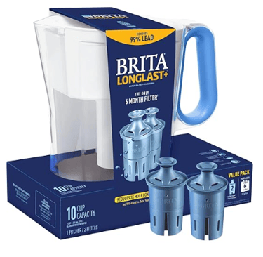 Brita Wave 10-cup water filter pitcher in blue