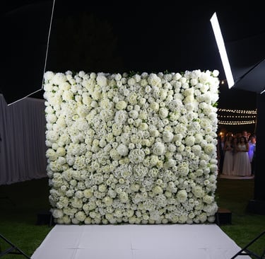 flower wall rental