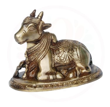 brass nandi sculpture