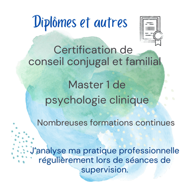 Claire Angel - Diplôme