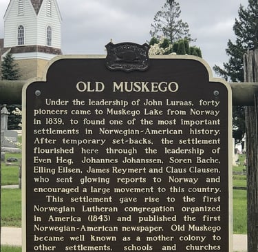 Old Muskego Historical marker