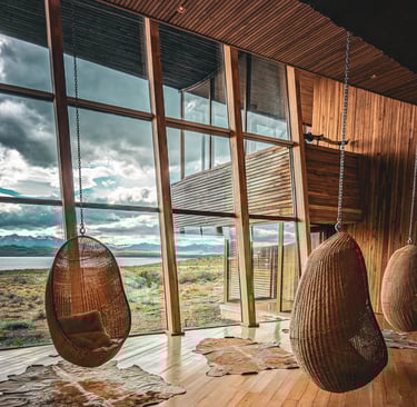Tierra Patagonia hotel sitting room