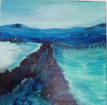 Serenity through Drama (painting) Kylee Nicole Smith