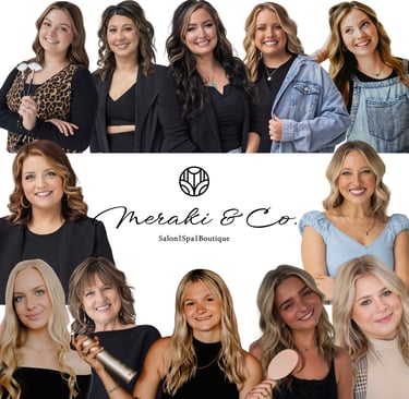 team photo from Meraki and Co salon and spa in greer sc