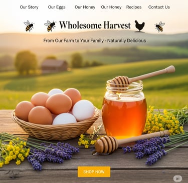 a basket of eggs and eggs on a table