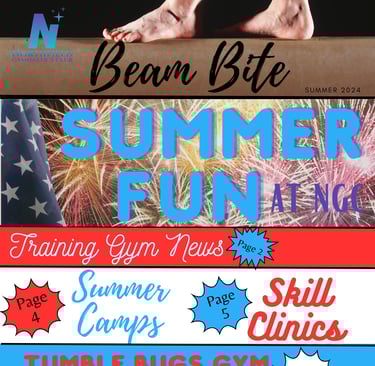a poster of a person on a gymnastics competition