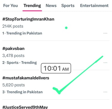 hashtah #MustafaKamalDelivers was top trend in pakistan for 16 hours by Nadir Qureshi and his team 