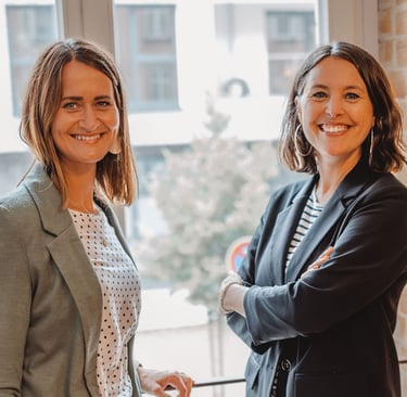 Kathrin Possik und Patricia Bellmann beraten Unternehmen zum Thema Trauer am Arbeitsplatz