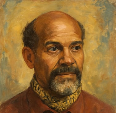 Image of Ronald Moody the sculptor.