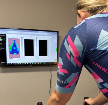 Screen showing saddle pressure mapping