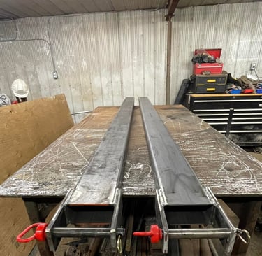 fork lift fork extensions with safety pins