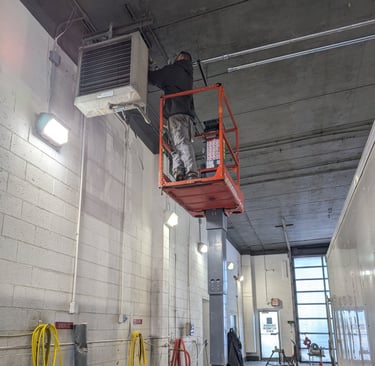 Commercial Heating and Cooling Preventative Maintenance helps save long term costs for this business