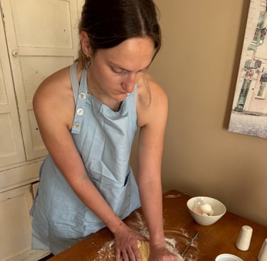 Kneading dough