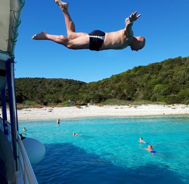 Antipaxos Swimming Corfu Villa Olivia Pentati