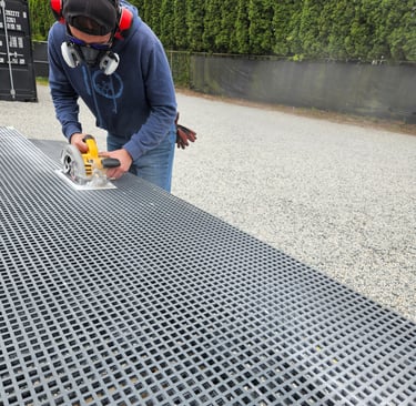 Fabricating Sheets of Marine Composite