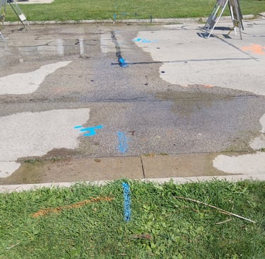Leak found in road using FCS DXMic Pro