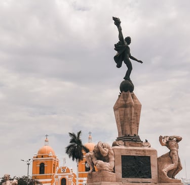 Center of Trujillo in Peru
