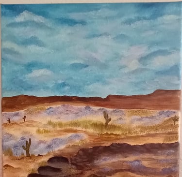 Seeing Beauty in the Badlands (painting) Kylee Nicole Smith