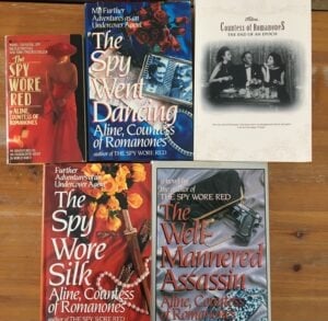 a collection of books and magazines about romance