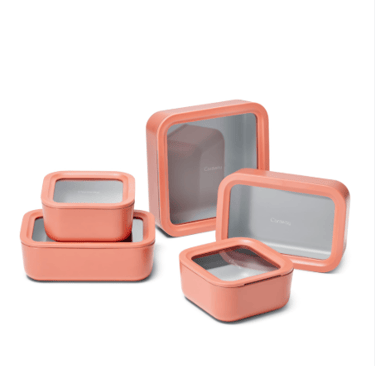 Caraway 13-piece non-toxic ceramic-coated glass food storage set