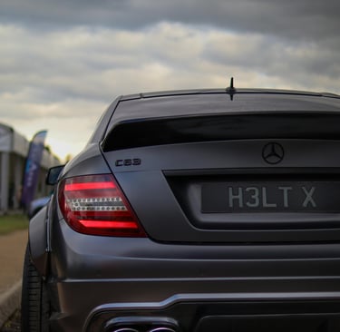 C63 AMG fitted with Michelin performance tyres at our Lagos tire shop