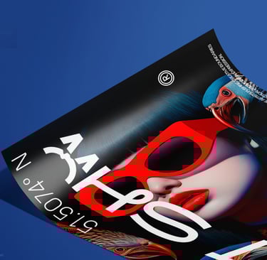 Póster impreso en papel mate con arte decorativo, Impresión artística de alta resolución y acabado p