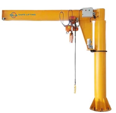 Free Standing Jib Crane Side View