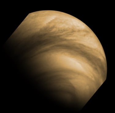 View of planet Venus