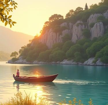 a boat in the Dalyan channel