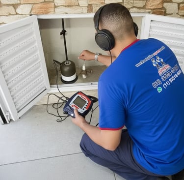 caça vazamento em residência