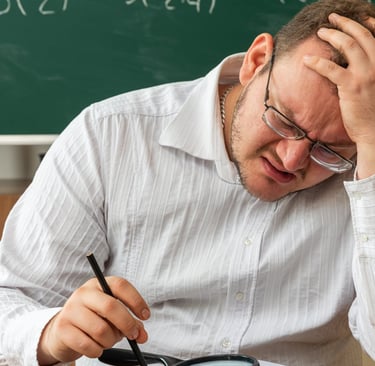 Stressed-teacher