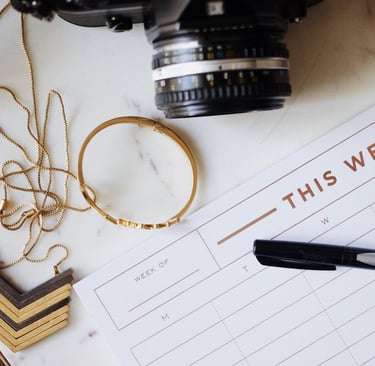 Sharpie Pen on weekly planner