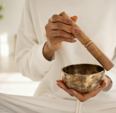 cuenco de sonoterapia de reiki