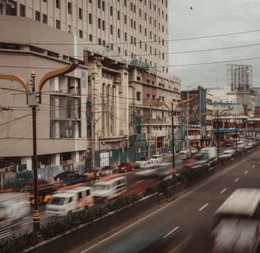 Quezon Blvd. near Quiapo in Manila