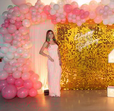 Sweet 16 event styling in Atlanta by Trendy Fun Party. birthday styling at Johns Creek Georgia 