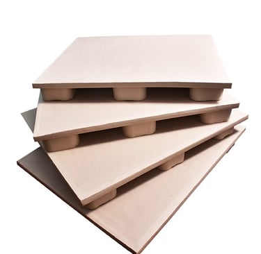 a stack of paper and cardboard boxes with a white background