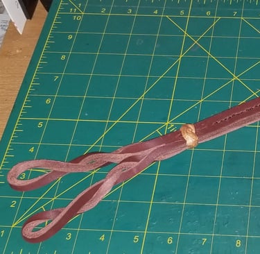 Twisted Latigo Leather Slapper